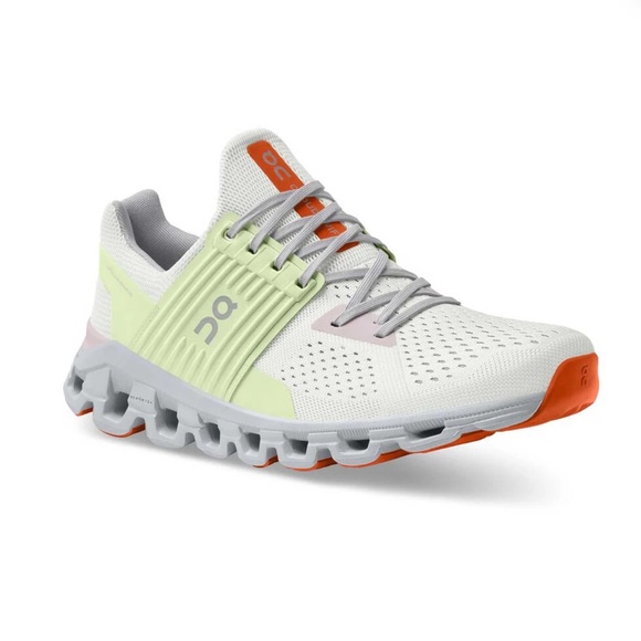 On Running Shoes - ON Running White and Orange Sneakers